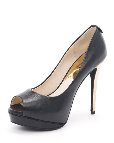 michael kors flex open toe pumps|michael kors peep toe bootie.